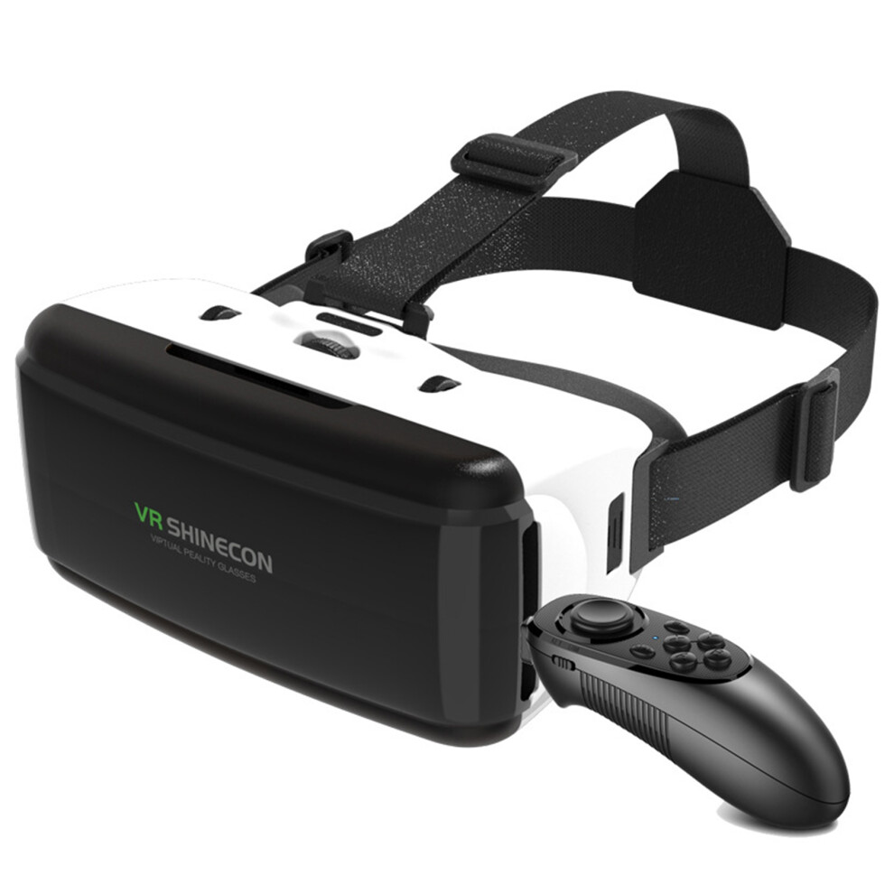 Vr Virtual Reality 3D Glasses Box Stereo Vr For Cardboard Headset Helmet For Ios Android(G06+Gamepad) 4713062617418
