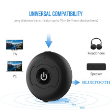 Multipoint  5.0 Audio Transmitter for TV PC Connect 2 Headphones 3.5Mm AUX Low Latency Stereo Wireless Adapter