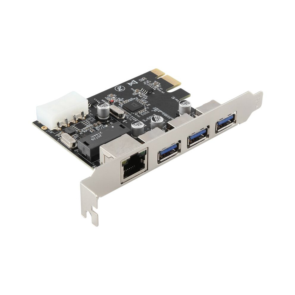 Pcie Slot To Rj45 Usb 3.0 Pcie Expansion Card,With Gigabit Ethernet Controller Pci Express Adapter For Desktop Pc 4713744182333