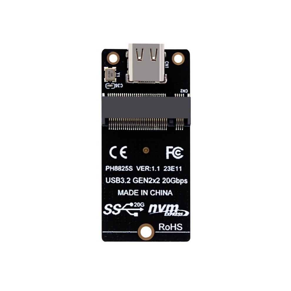 Nvme To Usb 3.2 Type-C Adapter M2 Nvme Ssd Adapter Asm2364 Usb 3.2 Gen2 X2 20Gbps Support M2 Nvme Ssd 2230/42/60/80 6032645698094