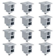 12Er-Set Solarpanel-Montageklemme, PV-Panel-Halterung, Dachmontageklemme Zur Befestigung Von 30-50 mm Dicken Solarmodulen ein Schienen
