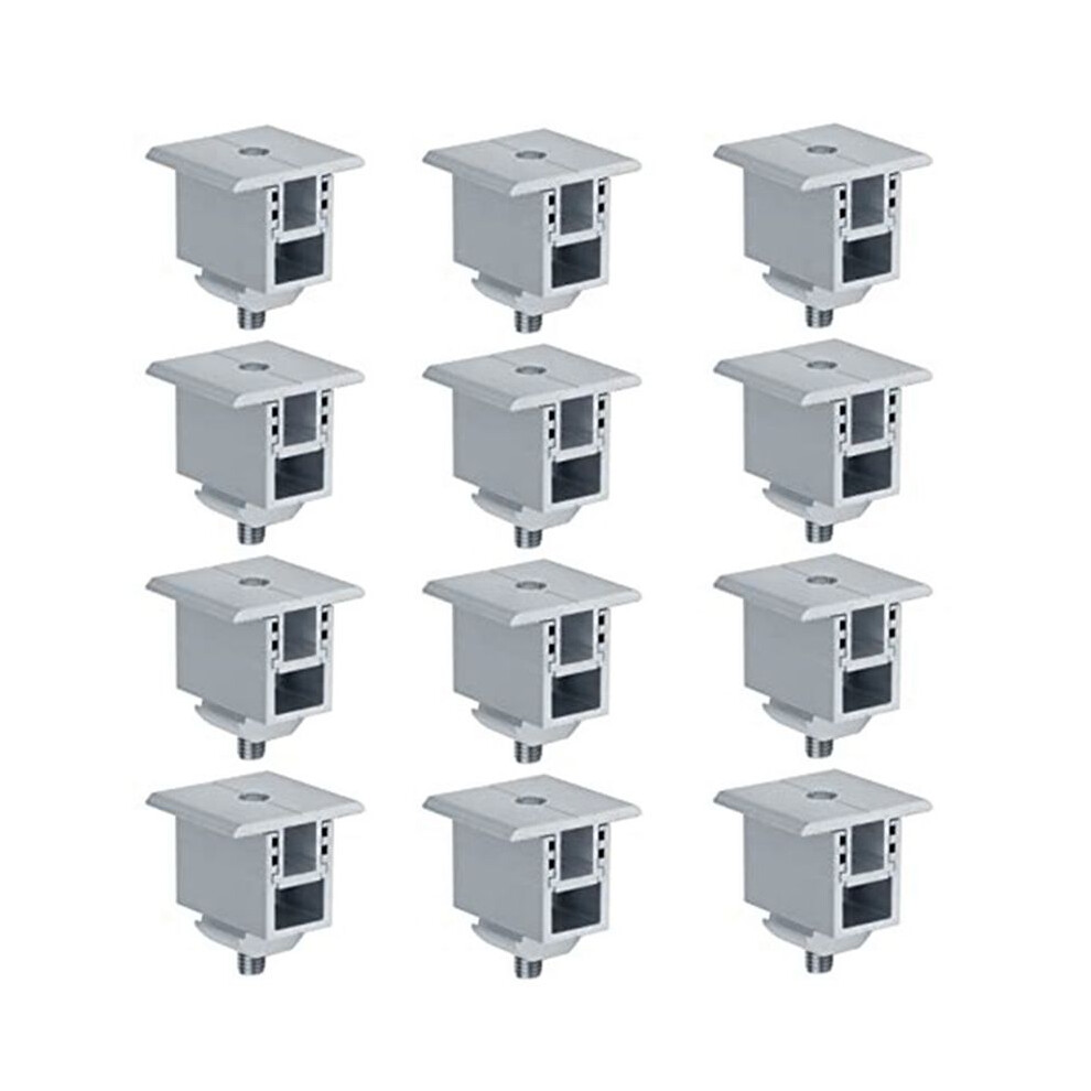 12 Set Solar Panel Mounting Clamp, Pv Panel Bracket Roof Mount Clamp For Securing 30Mm-50Mm Thick Solar Panels To Rails 6033836418873