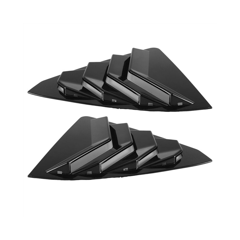 1Pair Car Rear Side Window Louver Cover For Es 350 300H Side Air Vent Scoop Shutter Deflector Trim Cover Light 6133648297915