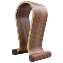 Wooden Headset Holder,Universal Earphone Hanger Holder for Gaming Headsets & DJ Studio Headphones Desktop Headphone Rack