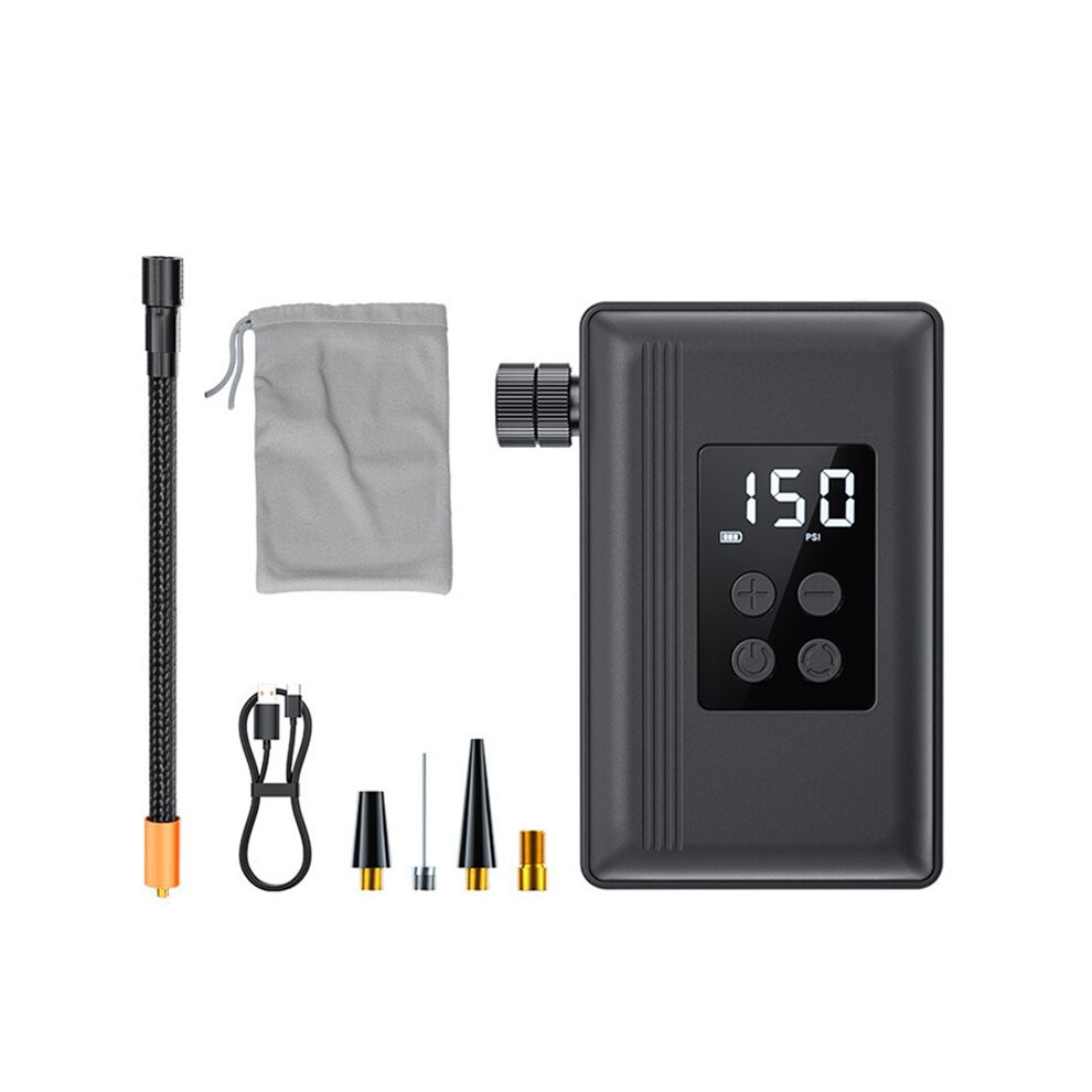 Bicycle Inflator Pump With Ing Digital Gauge Rechargeable Wired Bike Tire Pump & Portable Light 4712028934781