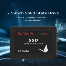 Goldenfir SSD 120GB SSD 2.5 Inch SATAIII Built-in Solid State Drive for Server Desktop Laptop Universal Black