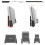 Tablet PC Mobile Phone Wall Mount Holder Dual Card Slot Mobile Phone Bracket Adjustable Angle 6