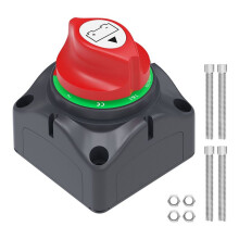 12V-48V 1-2-Both-Off Battery Disconnect for Car, Marine, Boat, RV, Electrical Equipment'S ASW-A701S