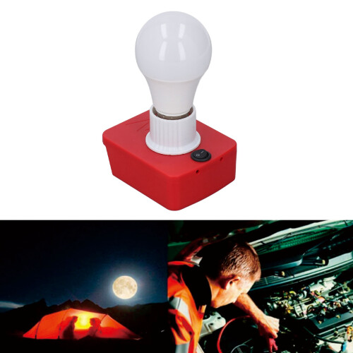Portable E27 LED Work Light Bulb, 700LM, 12-60V, for 18V Lithium Battery 2