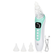 Baby-Nasenreiniger Aus Silikon, Einstellbare Saugkraft, Elektrischer Nasensauger für Kinder, Sicher, Praktisch, Geräuscharm