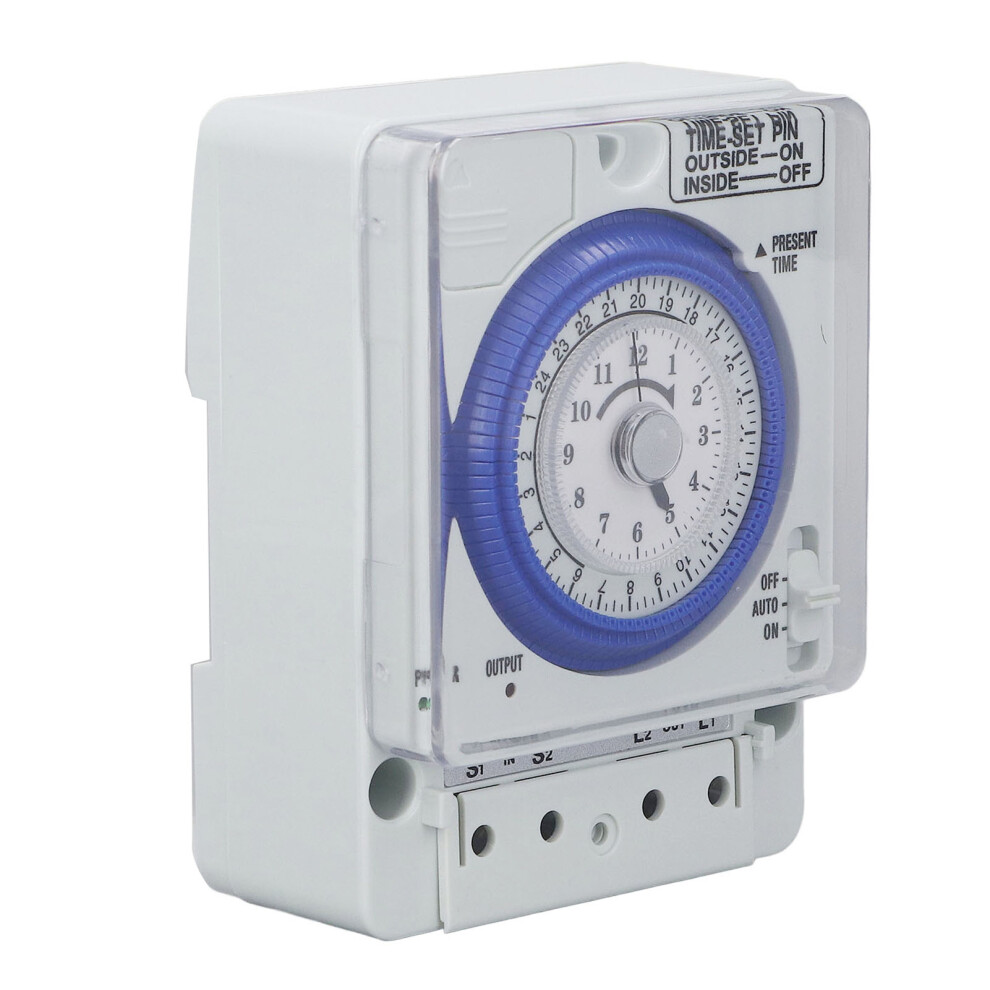 Versatile Mechanical Timer Switch 100Â240Vac With Flame Retardant Pc Housing 7901372247877