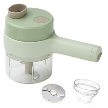 Handheld Electric Vegetable Cutter Set Kitchen Tools for Garlic Pepper Chili Onion Celery Ginger Meat with Brush