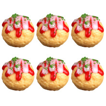 6Pcs Artificial Grilled Meat Balls Model Simulation-Type C
