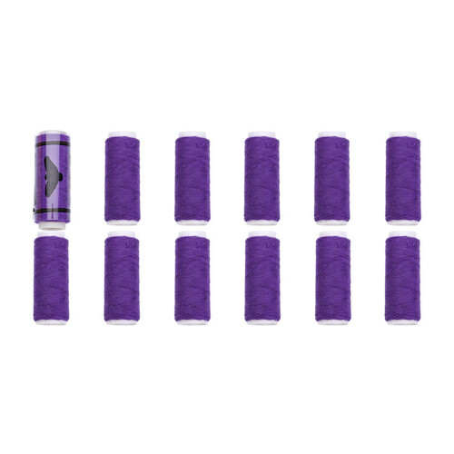 120 Spool Sewing Thread Multicolored-Purple 12 small roll