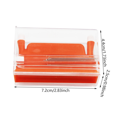 Multifunctional Sewing Needle Threader Double-orange color 1