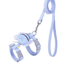 Escape Proof Cats Vests Harnesses Security Collar-Haze Blue S