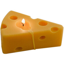 Aroma terapêutico, queima duradoura, velas em formato de queijo para uma experiência aromática prazerosa e decoração atemporal.