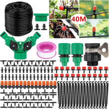 Sistema de riego de jardín para bricolaje, tubería resistente a la intemperie para riego automático de plantas, kit de manguera de riego por goteo