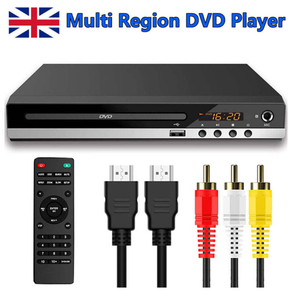 Versatile Dvd Player With Progressive Scan Technology, Microphone Port For Interactive Entertainment, Region Free & Usb Playback For Multi Format 9340959765430