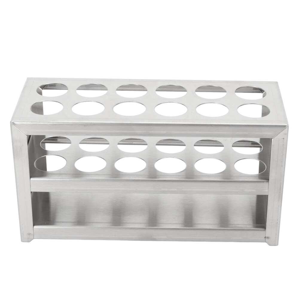Metal Test Tube Holder Rack 12 Holes, Corrosion Resistant 3 Tier Stainless Steel Test Tube Stand For 19Mm Diameter Tubes, Highly Polished Surface Lab 9340959763863