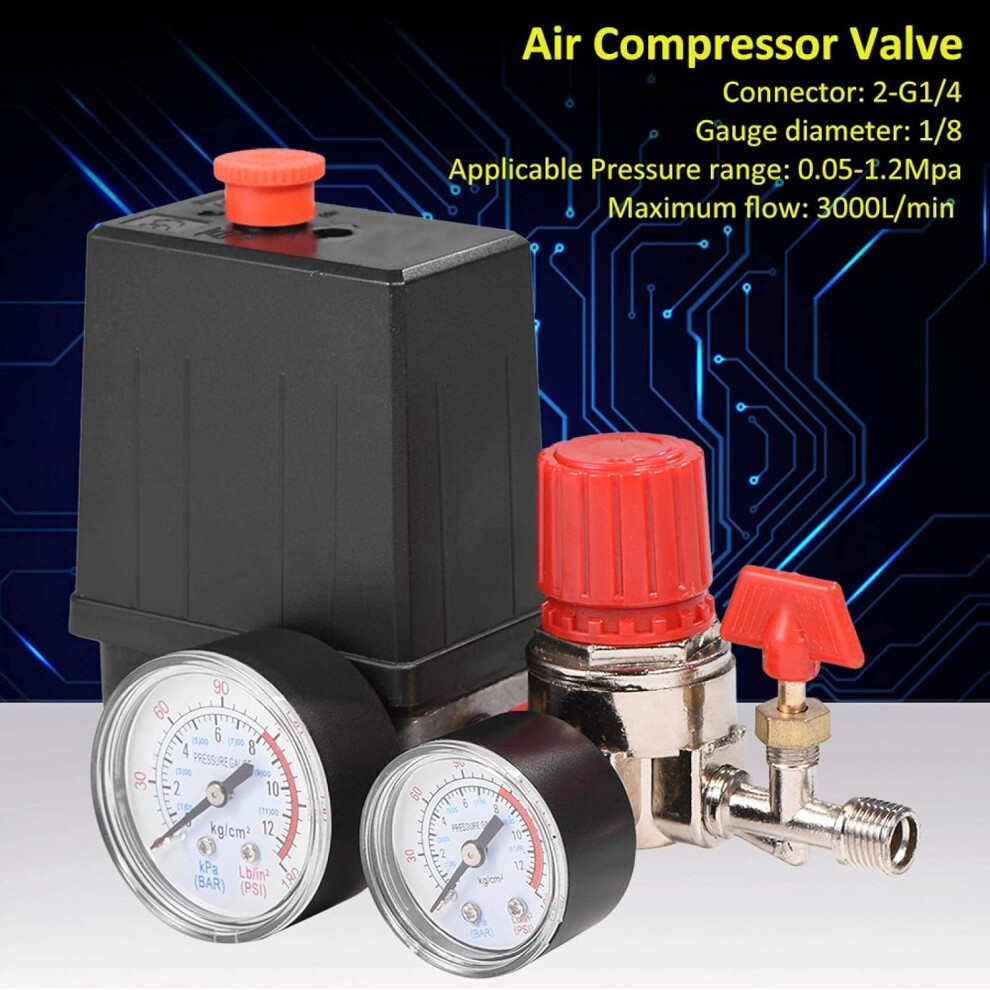 Control Valve For Air Compressor, Piston Structure Regulator With Gauge Ensuring Quick Response And High Accuracy 9358999625638