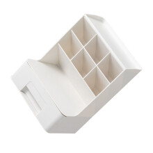 Organizzatore per cosmetici e articoli di cancelleria, organizer per il trucco con cassetto e scomparti inclinati rimovibili, soluzione di