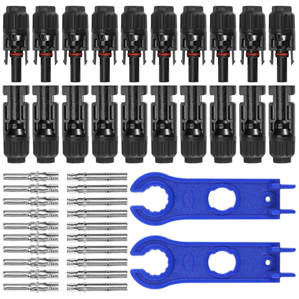 Effortless Installation Solar Connectors, Mc4 Solar Photovoltaic Connector With Ip67 Waterproof Seal And Wide Application, Quick Assembly For Outdoor 9358999625560