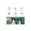 Adhesive Hooks for Smooth Surface Application, Decorative Wall Hooks with Rustproof ABS Material for Bathrooms and Kitchens, Green, Self Adhesive and 3