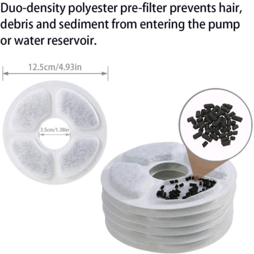 Huisdier Waterfontein Filter 6-pack 1