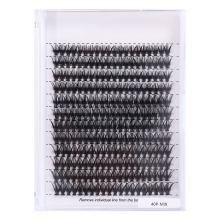 Σετ 40P Ατομικών Ψεύτικων Βλεφαρίδων - Φυσική Εμφάνιση και Όγκος