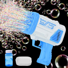 Party Favors Bubble Machine for Kids, Birthday Gifts Bubble Blower with Leak Proof Design and 32 Bubble Holes, Kids Outdoor Toy with Non Toxic