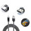 USB-A 2.0-zu-USB-C-Kabel mit 3A-Schnellladung Black 1 m 3