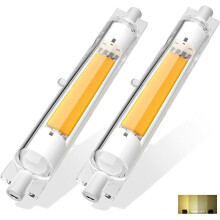 Lampes LED R7S lumineuses, 20 W, blanc chaud 2000 K, longue durée de vie, matériaux céramiques, angle de diffusion à 360 pour une utilisation