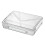 Stackable Container, Snap-Tight Latches, Plastic Storage Bin with Lid for Secure Document Storage, Clear Storage Box, Moisture-Proof Design, 4