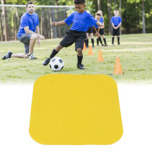 10 Stück PP Fußball-Markierungsspots 23x23cm Gelb