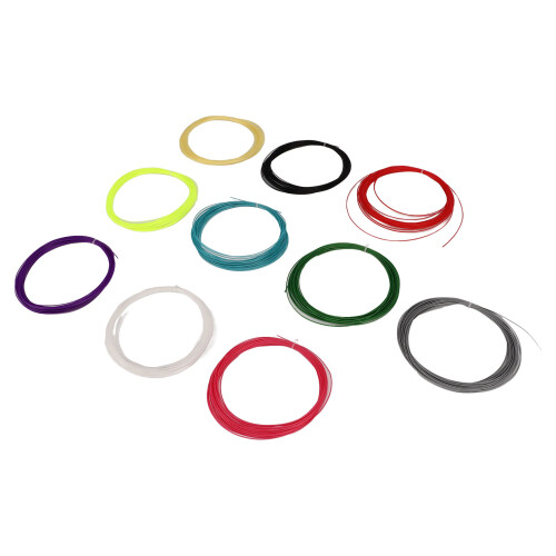 10 Pcs Colorful Badminton Racket Strings 28lbs, 10m, 0.70mm