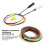 10 Pcs Colorful Badminton Racket Strings 28lbs, 10m, 0.70mm 4