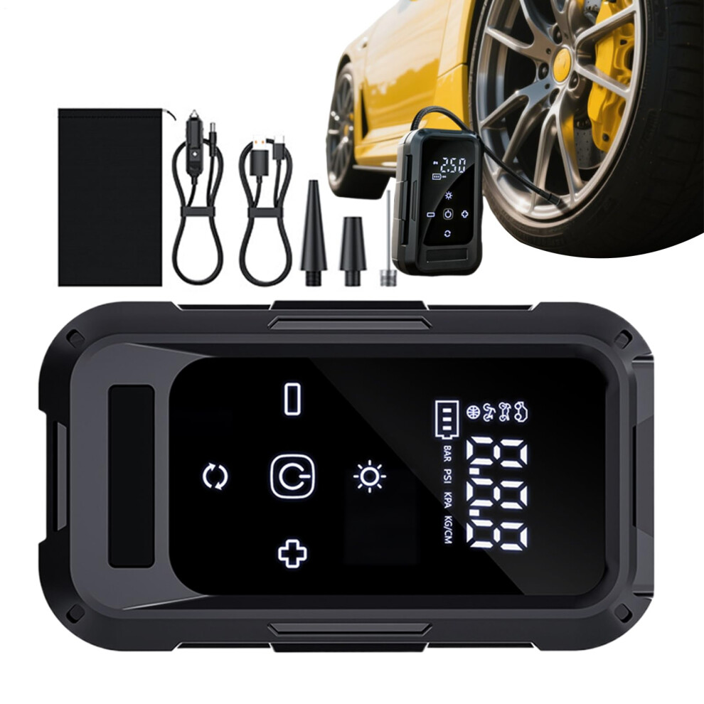 Digital Display Rechargeable Tire Inflator For Road Trip Home, Commuting 9426802552058