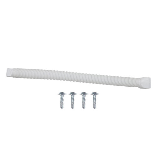 Durable White Rain Gutter Extension 20in-59in Easy Connect & Install 1
