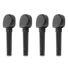Clavijas de afinación de violín de repuesto, clavijas de afinación de madera teñida de negro, juego de clavijas de afinación para violín de 4/4