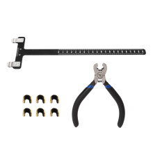 Compound Bow Nocking Pliers Set with T Ruler Buckle and Turning Kit Black