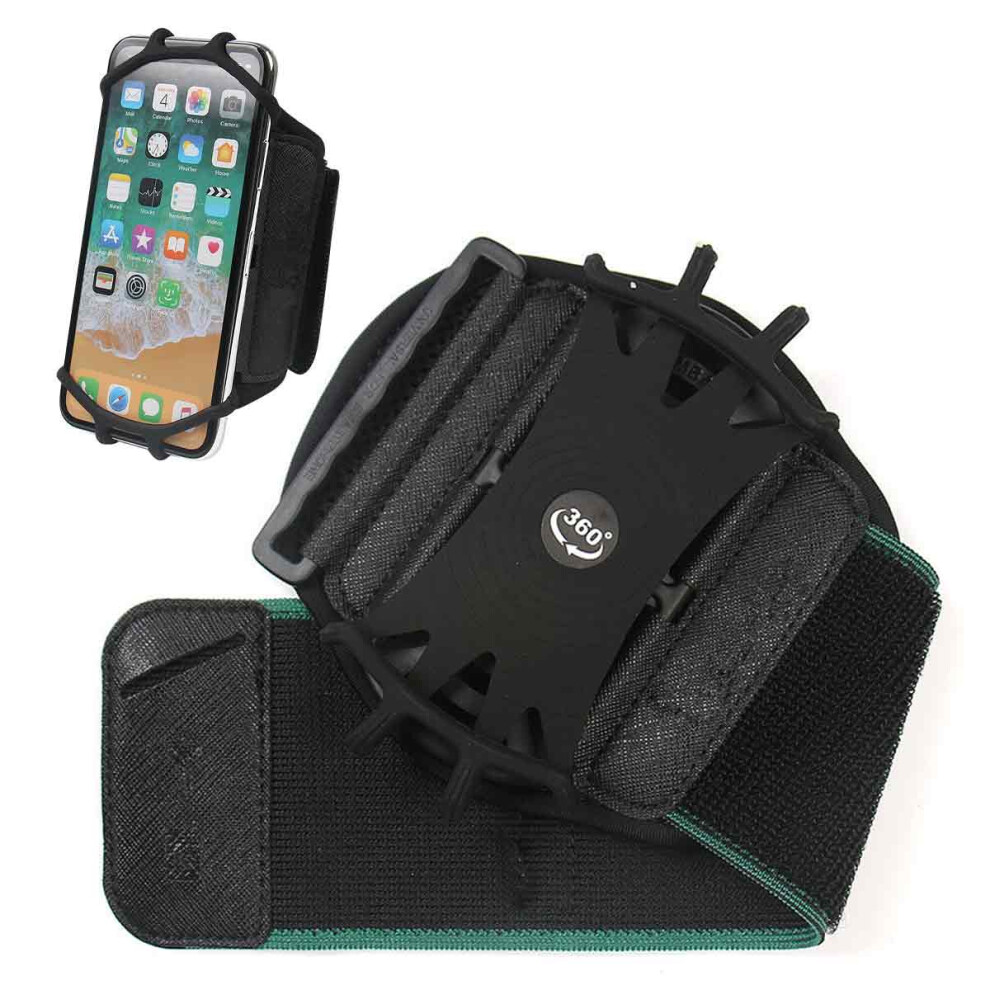 Smartphone Armband With 360 Rotatable Design, Universal Fit For 3.5" ~ 6.2" Devices, Breathable Material Ensures Comfort Even During Intense 9173940542594