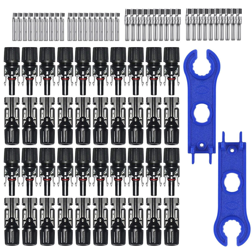 Solar Connector, High Conductivity Materials For Minimal Energy Loss, Quick Install Waterproof Solar Panel Cable Connectors, Full Tool Kit For Solar 9405630077810