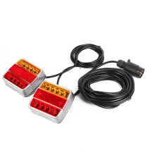 Heavy Duty Magnetic Base Trailer Light Kit, Magnetic Towing Light For Boat, Rv, Truck, And More, Super Bright Led With Direction Indicator Brake And