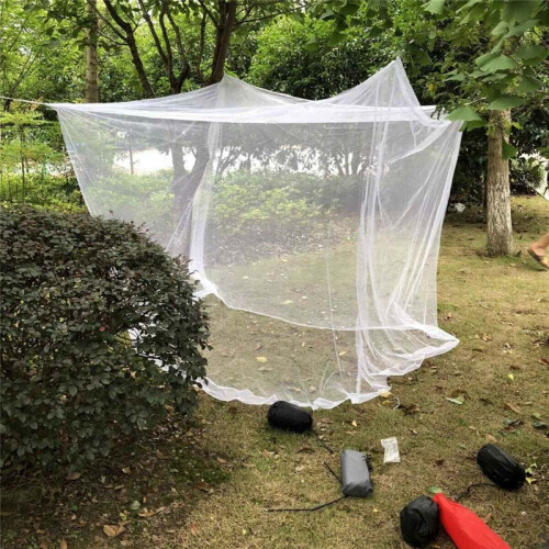 Hexagonal Mesh Design Mosquito Net, Extra Large for Queen & King Beds, Decorative Rectangular Shape Ensures Full Coverage, Lightweight for Easy 2