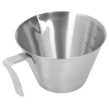 Cupán Tomhais Espresso Eirgeanamaíochta, Cruach Dhosmálta, Uirlis Grúdaireachta Caife 100Ml le Gob Doirteadh Beacht le haghaidh Espresso, Tae,