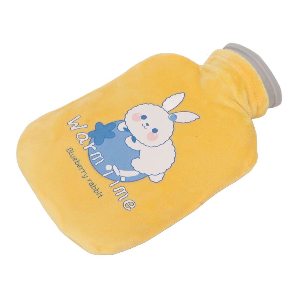 Soft PVC Hot Water Bottle 500ml 20x12.5cm Yellow Bunny