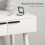 Homcom HOMCOM Dressing Table Vanity Set Make Up Desk with Mirror & Stool White 5