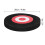 Archery Moving Target EVA Round Practice Target 25cm Black Red with 2 Papers 2