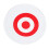 Archery Practice Target EVA Round Moving with 2 Target Papers White/Red Colors 13